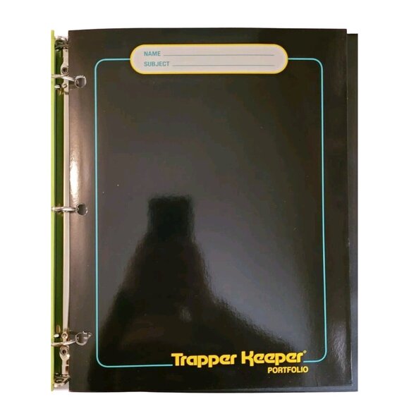 The Original Mead Trapper Keeper Binder Moon Space 1 in Ring 2 Portfolios Pocket - Picture 13 of 14